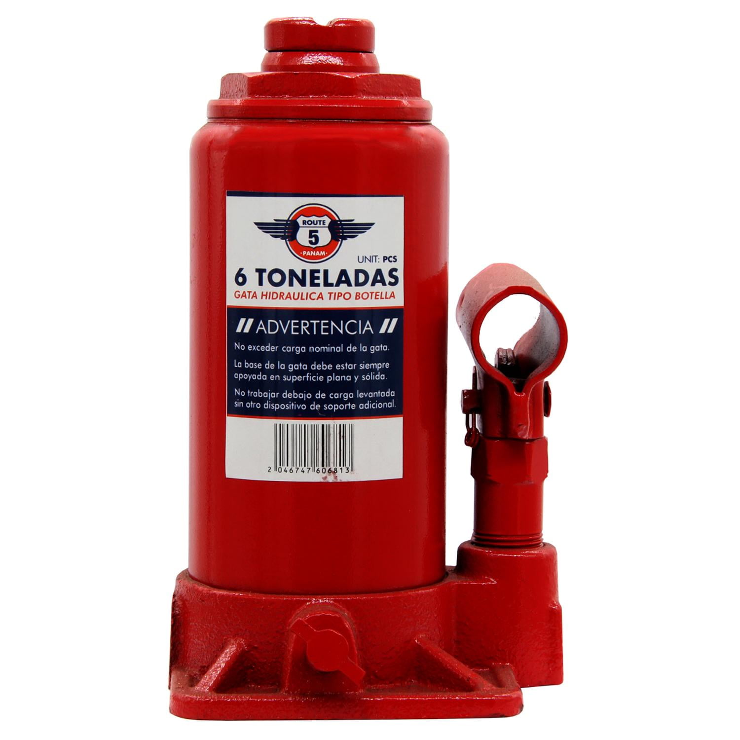 Route Cinco - Gata Hidráulica 6 Toneladas Rojo