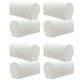 thumbnail image 3 of Conjunto de 8 muebles de franela sofá reposabrazos cubre protectores blanco, 3 of 5