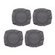 thumbnail image 2 of 4 piezas jacquard poliéster estiramiento boda cena silla asiento cubierta gris_l, 2 of 5