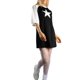 thumbnail image 3 of Jess de Meiko Vestido de Mujer Mangas Raglán Contraste 3/4 Estrellas Sobredimensionado Vestido Camiseta M Negro, 3 of 9