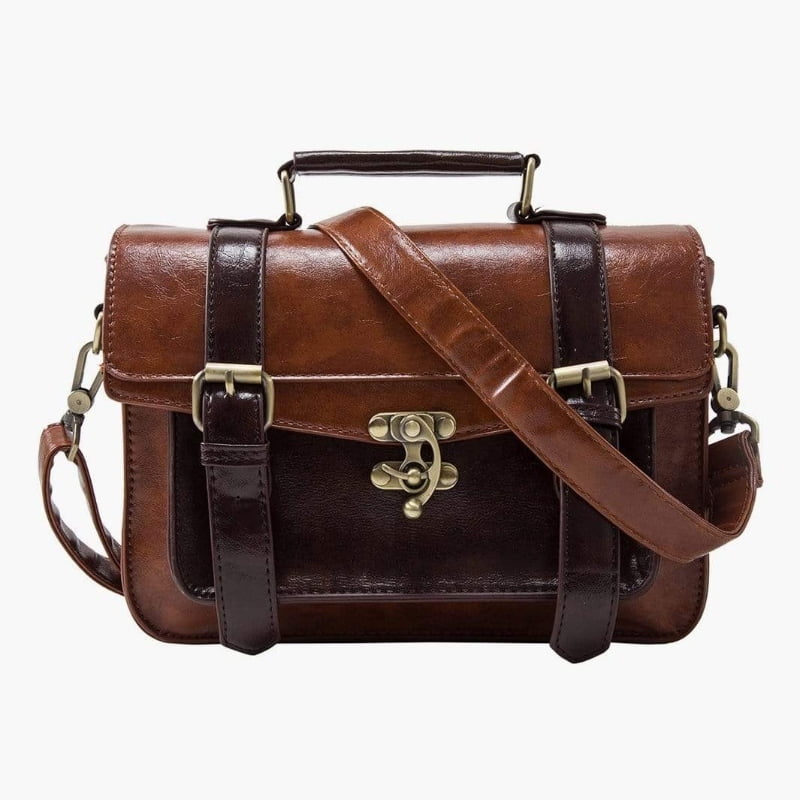 Ecosusi - Maletín Pequeño Coffee - Marrón Oscuro