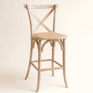 Oh! Mi Hogar ® - Taburete Crossback 66Cm De Madera