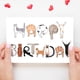 thumbnail image 2 of Tarjeta de cumpleaños Bhisong Happy Birthday Cat Lover Funny Cats, 2 of 7