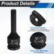 thumbnail image 4 of Uxcell 2pcs 1/2" Drive M11 Triple Square Impact Spline Bit Socket 11mm CR-MO Steel 12-Point Triple Square Sockets con Pasador de Chaveta y Anillo en O para Adaptador de Taladros Eléctricos, 4 of 7