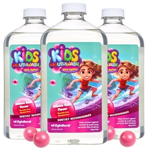 Enjuague Bucal Xyloburst Oral Rinse Kids, 480 Ml, Paquete De 3