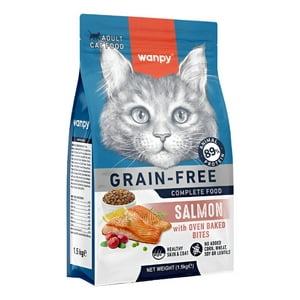 Snak - Wanpy Gato Adulto Salmón 1.5Kg Alimento Seco Grain Free