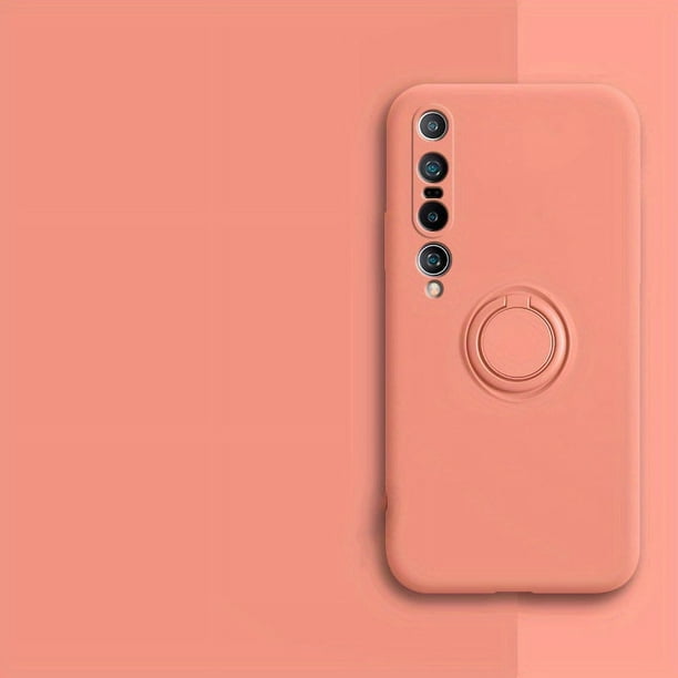 Suitable For Xiaomi 10 Phone Case Integrated Bracket Car Magnetic Suction Xiaomi 10 Pro Protective Cover Anti-fall Full Package Edge Liquid Pure Color Simple Stylish Trend MIUI Stand Bracket