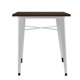thumbnail image 1 of Mesa Tolix Blanca 70X70 Madera Oscura, 1 of 3