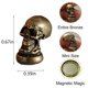thumbnail image 2 of WLHYHH Remate decorativo de bisagra con calavera, bronce, imán, set de 5, 2 of 7