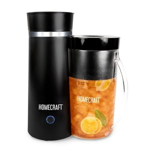 Máquina De Té Helado Homecraft, Eléctrica, Negra, 2 Litros, Con Doble Aislamiento