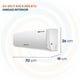 thumbnail image 4 of AIRE ACONDICIONADO SPLIT MURO FRÍO-CALOR 9000 BTU INV AIROLITE, 4 of 12