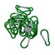 thumbnail image 2 of 20pcs Mini mosquetón de escalada hebilla Snap Spring Clip gancho llavero verde, 2 of 4