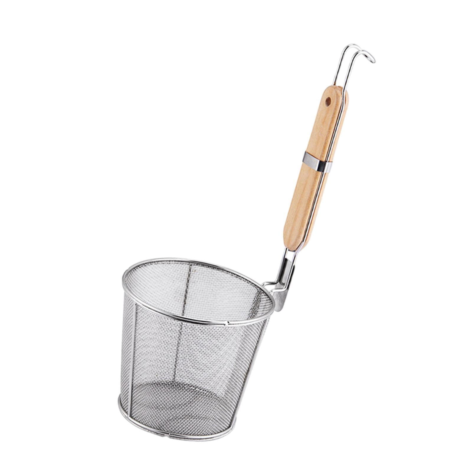 Magideal - Pasta Pasto Fielle, Canasta De Pasta De Malla, Cesta Portátil De Frito Profundo, Filtro De Fideos Para La Cocina De La Cocina De Los Fideos Que Drenan Diámetro Superior 12 Cm