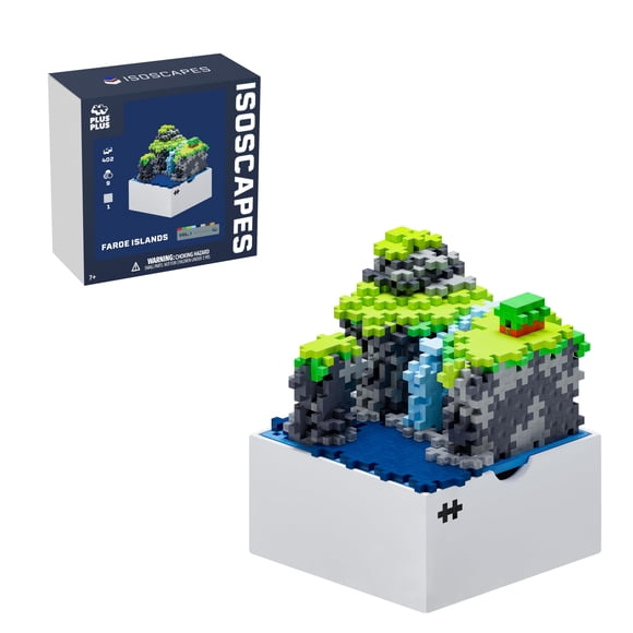 Building Blocks PLUS PLUS Isoscapes Islas Feroe para niños mayores de 5 años
