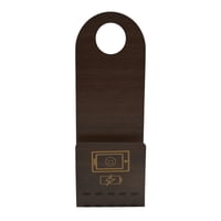 Importclick - Soporte Celular Colgante Ecológico Madera Café