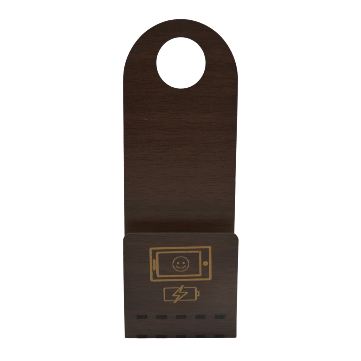 Importclick - Soporte Celular Colgante Ecológico Madera Café