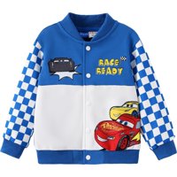 Chaqueta Varsity Cars Lightning Mcqueen De Disney Cars Para Niños De 3 A 4 Años