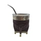 thumbnail image 2 of Mate Imperial Borravino de Calabaza Cuero Labrado con Alpaca cafe Escudo, 2 of 5