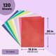 thumbnail image 3 of Papel de seda Juvale 120 hojas 10 colores 66x50 cm, 3 of 9