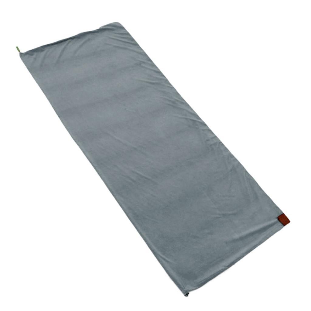 Magideal - Saco De Dormir De Lana Portátil, Saco De Dormir Cálido De Emergencia, Sábana, Manta De Camping Para Viaje En Clima Frío, Correr, Pesca Deportiva Gris