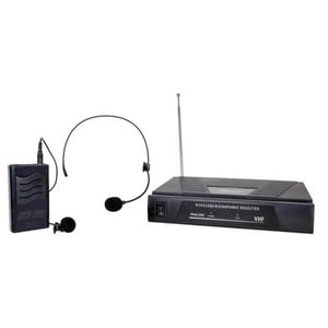 Philco - Kit De Microfono Inalambrico Vhf 2 En 1 Cintillo Y Solapa