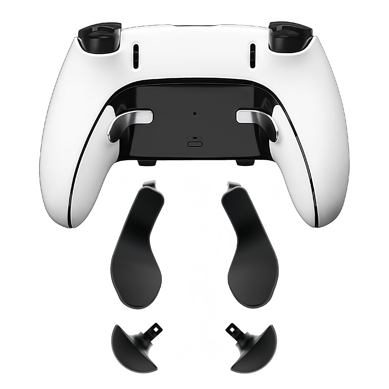 Kit De Paletas Traseras Aaronmei Para Controlador Ps5 Edge Elite Set 4 Piezas Negro