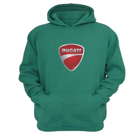 Genérico - Polerón Canguro Ducati Verde Aguamarina Talla Xl Unisex