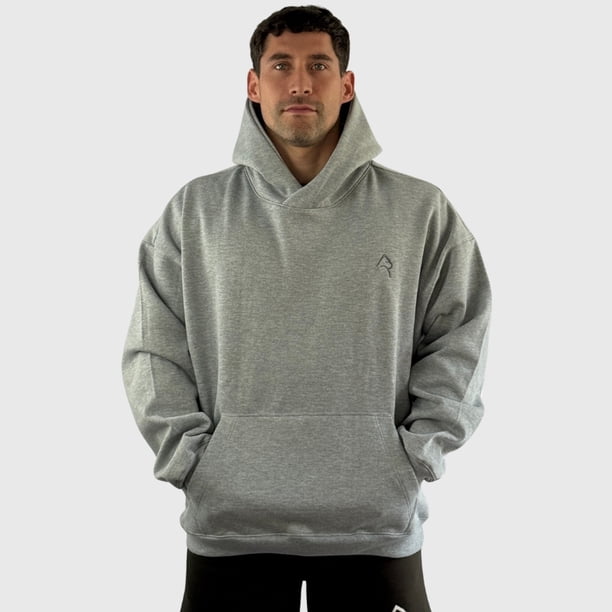 Poleron Canguro Relax Cotton Gris Hombre Konko