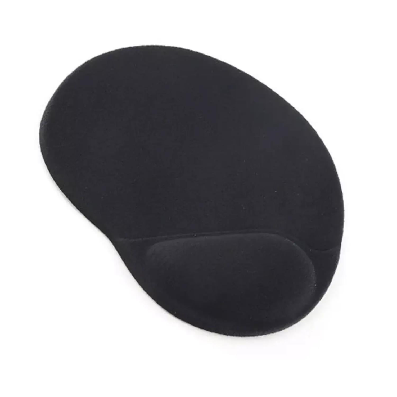 Ultra - Mousepad Redondo Apoya Muñeca Con Gel Negro