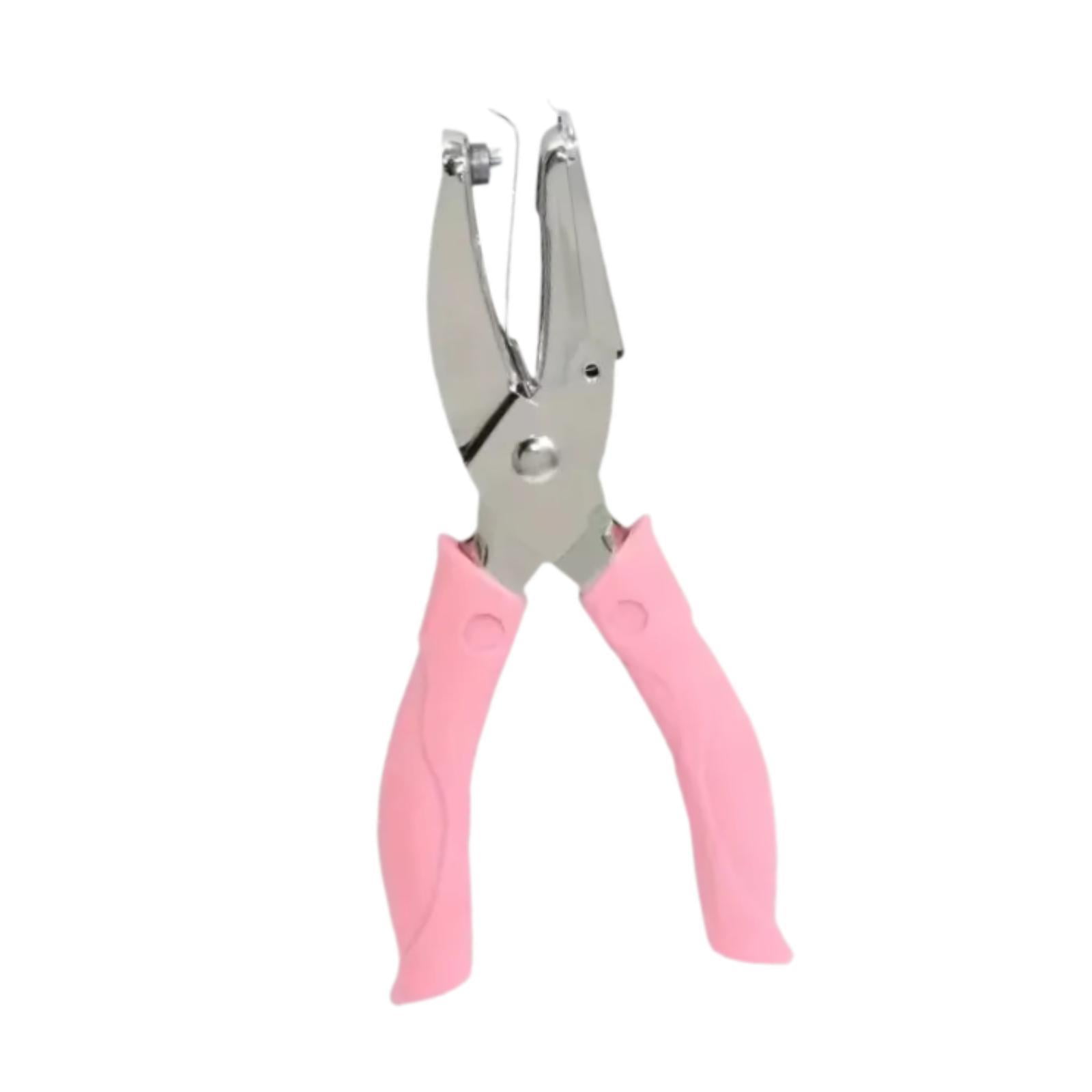 Magideal - Perforadora De Un Solo Orificio Para Papel, Resistente, De Alto Rendimiento, Portátil, De Metal Con Asa Para Álbumes De Recortes, Oficina, Cartón, Cua 3 Mm