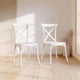 thumbnail image 1 of Pack 2 Sillas Crossback Para Comedor Apilables Polipropileno Blancas, 1 of 8