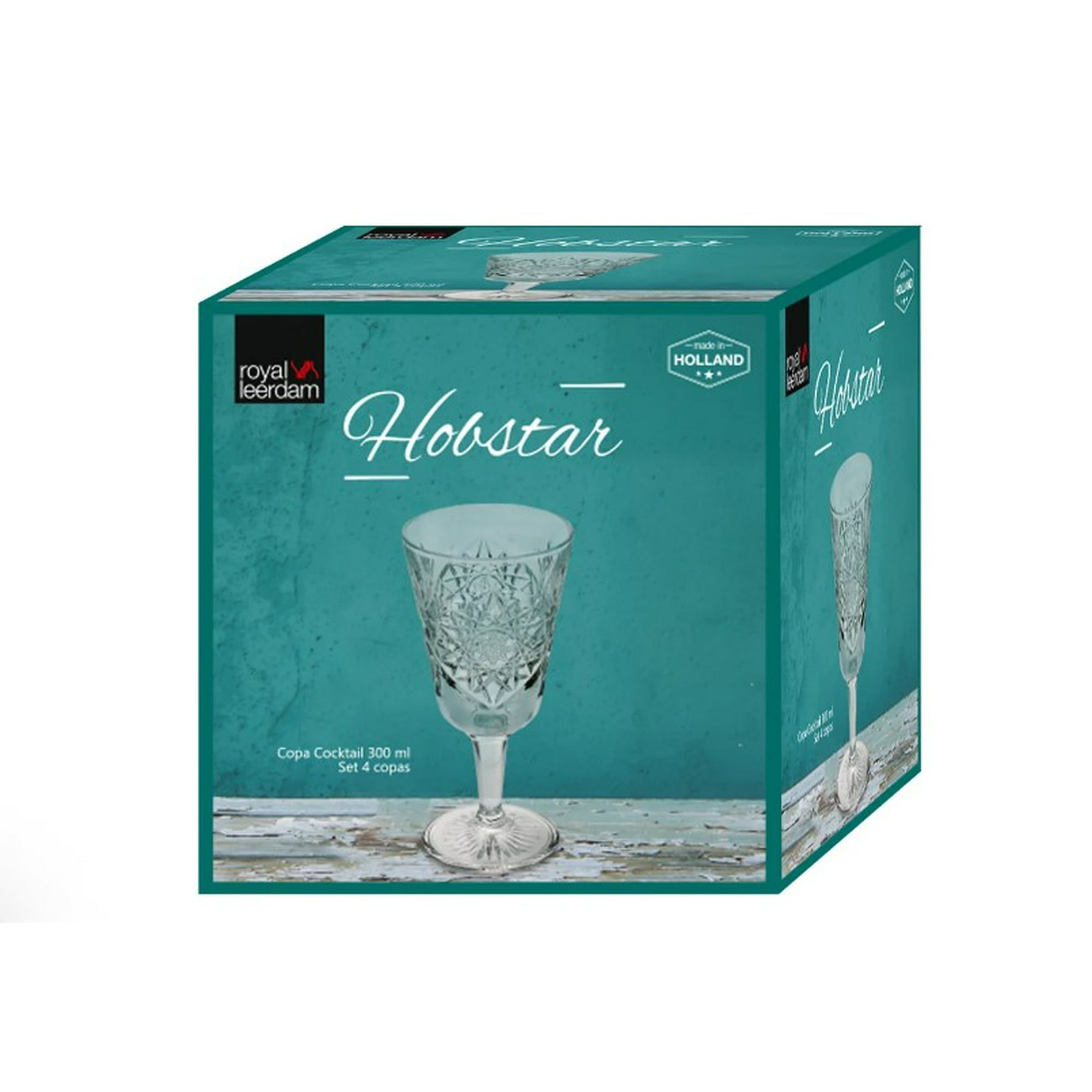 Libbey - Set 4 Copas Vino Hobstar 300ml