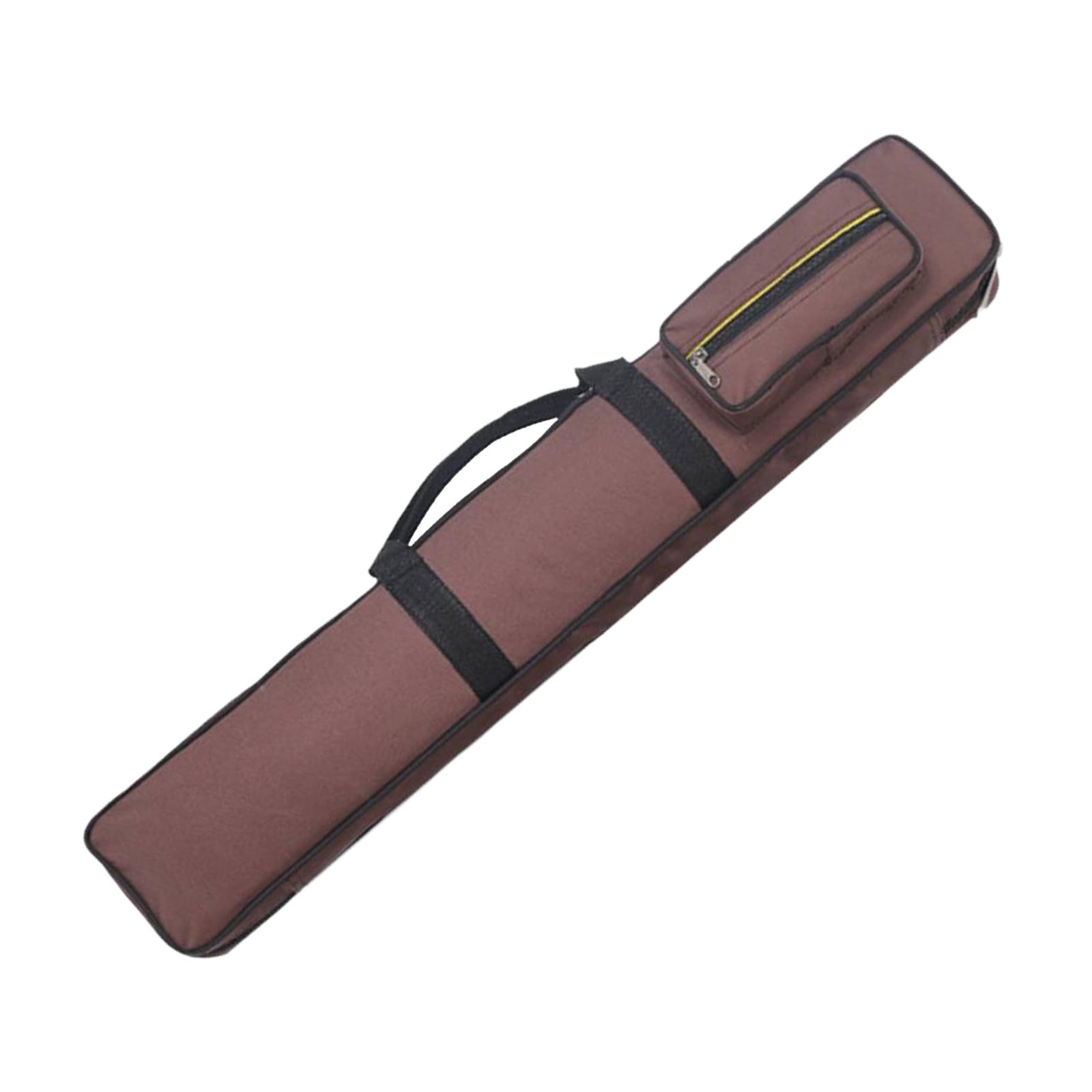Ioensy - 8 Agujeros Billar Funda Para Tacos De Billar Portador Protector Taco De Billar Bolsa De Almacenamiento Café
