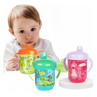 Genérico - Set 4 Vasos Plasticos Estampado Antiderrame Niños Lau