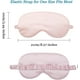 thumbnail image 5 of Antifaz para dormir de satén de seda con correa elástica, antifaz de viaje para dormir, para mujeres y hombres., 5 of 7