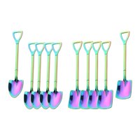 Magideal - Cuchara De Postre De 10 Piezas, Cuchara Agitadora, Vajilla Retro, Cucharas De Café Expreso Para Té, Comedor, Boda, Mousse, Medición De Condimentos Vistoso