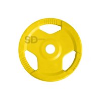 Sdmed - Disco Engomado 3 Agarres Olimpico 15 Kg