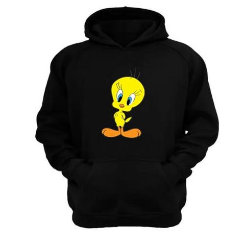Genérico - Polerón Canguro Pajarito Amarillo Negro Talla Xl Unisex