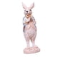 thumbnail image 1 of Estatua De Conejo De Pascua, Figura De Conejo Para Chimenea, Centro De Mesa, Pasillo, Flor Plateada, Ropa Plateada, 1 of 5
