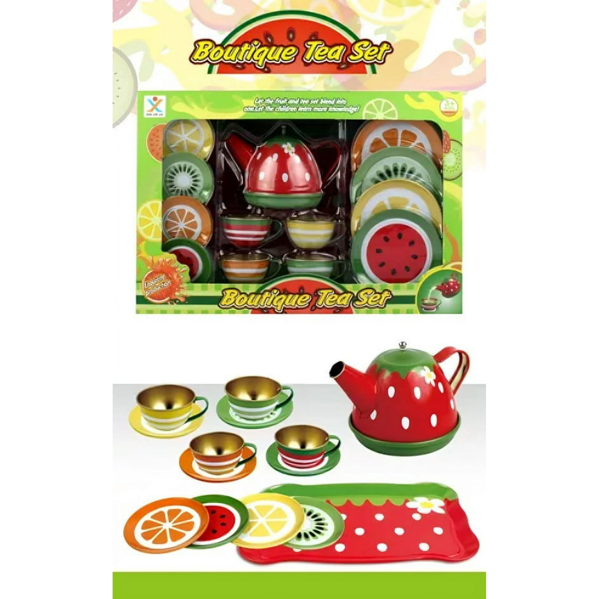 Genérico - Set Tetera Fruta Metalico Infantil