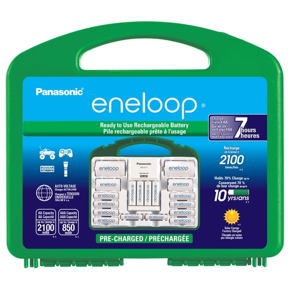 Batería Eneloop K-KJ17MC124A Super Power Pack AA AAA C D