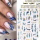 thumbnail image 1 of 12 Sheets,Marble Wave French Nail Art Stickers,Golden Strip Nail Art Decals Nail Art Design Self Adhesive Nail Supplies,Marable Wave Nail Stickers For Women Manicure Decoration, 1 of 2
