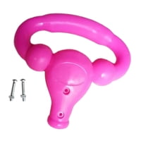 Magideal - Barra De Reposabrazos Con Mango De Empuje Para Triciclos, Con Tornillos, Ajuste Portátil Práctico, Tubos De Mango De 0,87 Pulgadas De Diámetro, Mango Rosa