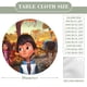 thumbnail image 2 of Miles Del Mañana theme Fitted Round Tablecloths Elastic Edged Table Covers Waterproof Table Cloth For Kitchen Holiday Party Tables Decor 150cm, 2 of 6