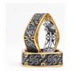 thumbnail image 1 of Anillo Retro Titanio Cuadrado Hombre Moda Masculina, 1 of 3