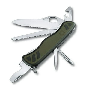 Navaja Del Soldado Suizo 08 Color Verde/Negro Victorinox
