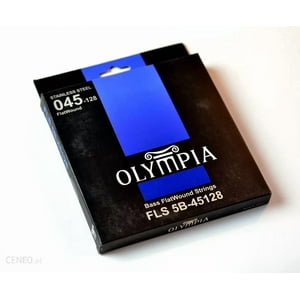 Set De 5 Cuerdas Para Bajo Eléctrico Olympia Flatwound 45-128 Fls 5B-45128