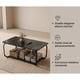 thumbnail image 2 of Mesa De Centro Moderna Minimalista 2 Niveles 100x48x43 Negro, 2 of 8
