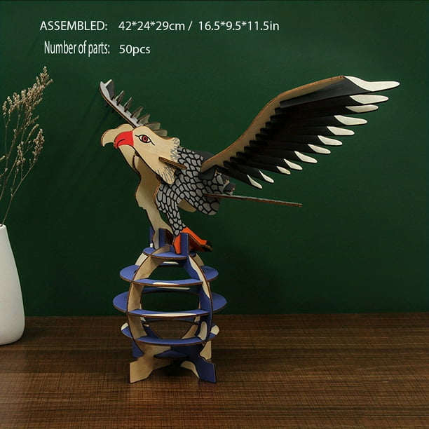 3D Wooden Puzzle For Adults, Unicorn, Eagle, Owl, Brain Teaser Puzzles,Animal Puzzle, Unique Gift For Kids On Birthday Christmas Day