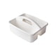 thumbnail image 3 of Caja De Artículos De Limpieza Con Asa, Organizador De Herramientas, Cubo Para Dormitorio, Maquillaje, Jardín, Blanco, 3 of 3